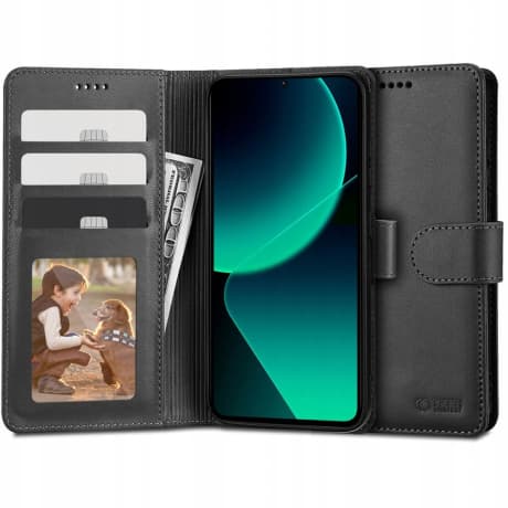 Tech-Protect Wallet knižkové puzdro na Xiaomi 13T / 13T Pro, čierne 1
