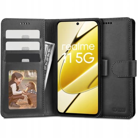 Tech-Protect Wallet knižkové puzdro na Realme 11 5G, čierne 1