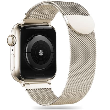 Tech-Protect Milanese remienok na Apple Watch 38/40/41mm, starlight 1