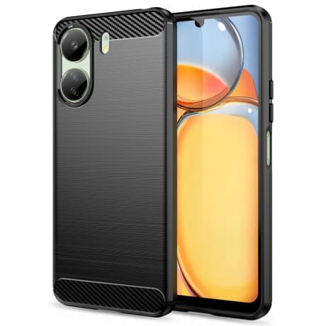 Tech-Protect Carbon kryt na Xiaomi Redmi 13C / Poco C65, čierny 1