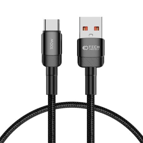 Tech-Protect Ultraboost Evo kábel USB / USB-C 100W 5A 0.5m, čierny 1