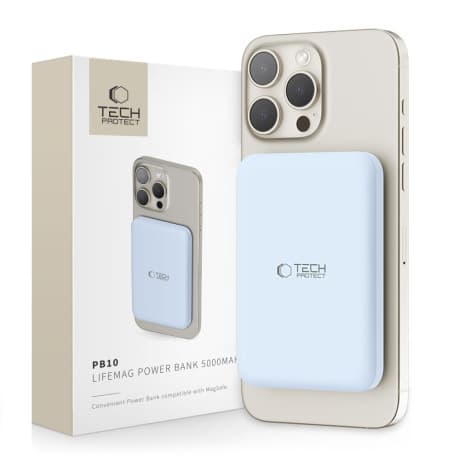 Tech-Protect PB10 LifeMag MagSafe Power Bank 5000mAh, modré 1