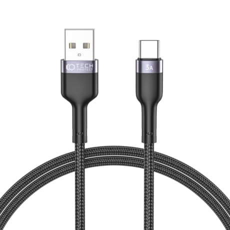 Tech-Protect Ultraboost kábel USB / USB-C 3A 1m, čierny 1
