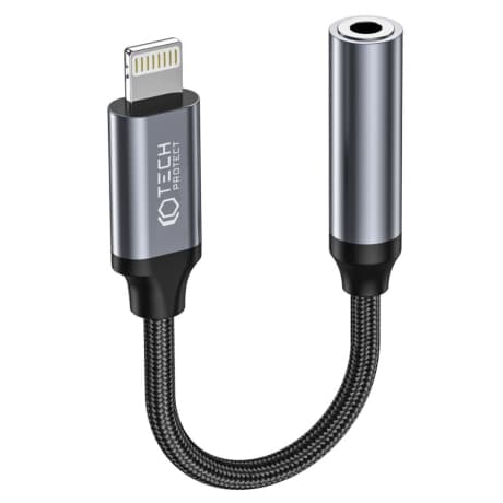Tech-Protect Ultraboost adaptér Lightning / 3.5mm mini jack, čierny 1