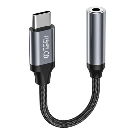 Tech-Protect Ultraboost adaptér USB-C / 3.5mm mini jack, čierny 1