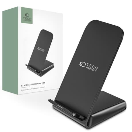 Tech-Protect S2 bezdrôtová nabíjačka 15W, čierna 1