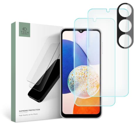 Tech-Protect Supreme Set ochranné sklo na Samsung Galaxy A14 4G / 5G 1