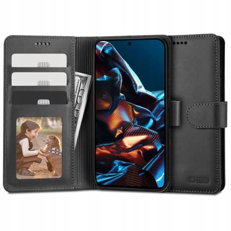 Tech-Protect Wallet knižkové puzdro na Xiaomi Redmi Note 12 Pro / Poco X5 Pro 5G, čierne 1