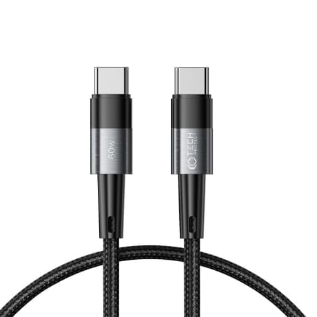 Tech-Protect Ultraboost kábel USB-C / USB-C 60W 3A 25cm, šedý 1