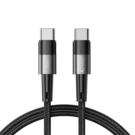 Tech-Protect Ultraboost kábel USB-C / USB-C 60W 3A 1m, šedý 1