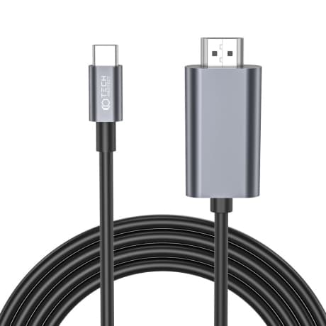Tech-Protect Ultraboost kábel USB-C / HDMI 4K 2m, čierny 1
