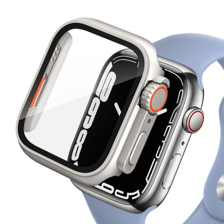 Tech-Protect Defense 360 puzdro s ochranným sklom na Apple Watch 4/5/6/SE 44mm, titanium 1