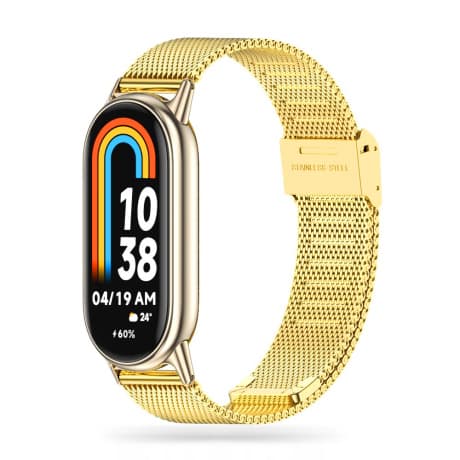 Tech-Protect Milanese remienok na Xiaomi Smart Band 8 / 9, gold 1