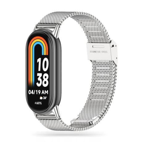Tech-Protect Milanese remienok na Xiaomi Smart Band 8 / 9, silver 1