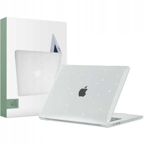 Tech-Protect Smartshell kryt na Macbook Air 15'' M2 – M5 2023-2026, glitter priesvitný (TEC935736) 1