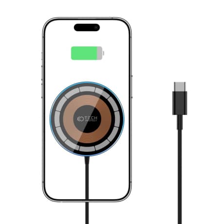 Tech-Protect A30 MagSafe bezdrôtová nabíjačka 15W, čierna 1