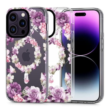 Tech-Protect Magmood MagSafe kryt na iPhone 13 Pro Max, rose floral 1
