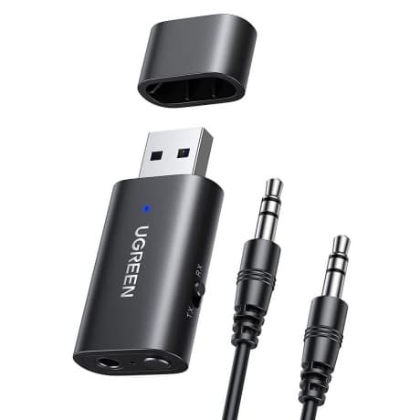 Ugreen CM523 Bluetooth 5.0 Transmitter / Receiver, 3.5 mm mini jack, čierny (CM523 60300) 1