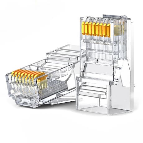 Ugreen 10x konektor RJ45 8P8C Cat6, priesvitný 1