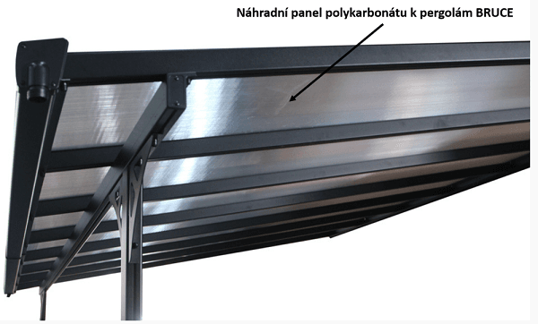 Panel polykarbonátu k pergolám BRUCE - 3010 mm Rojaplast