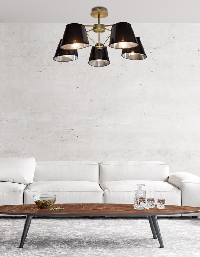 Závesná stropná lampa Cortez E14 Patina