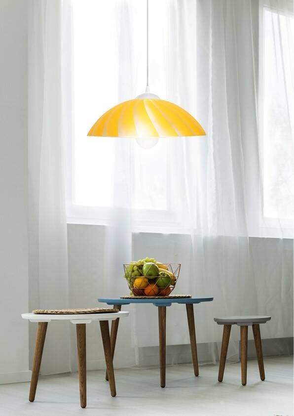 Stropná lampa závesná kamila e27 žltá 1