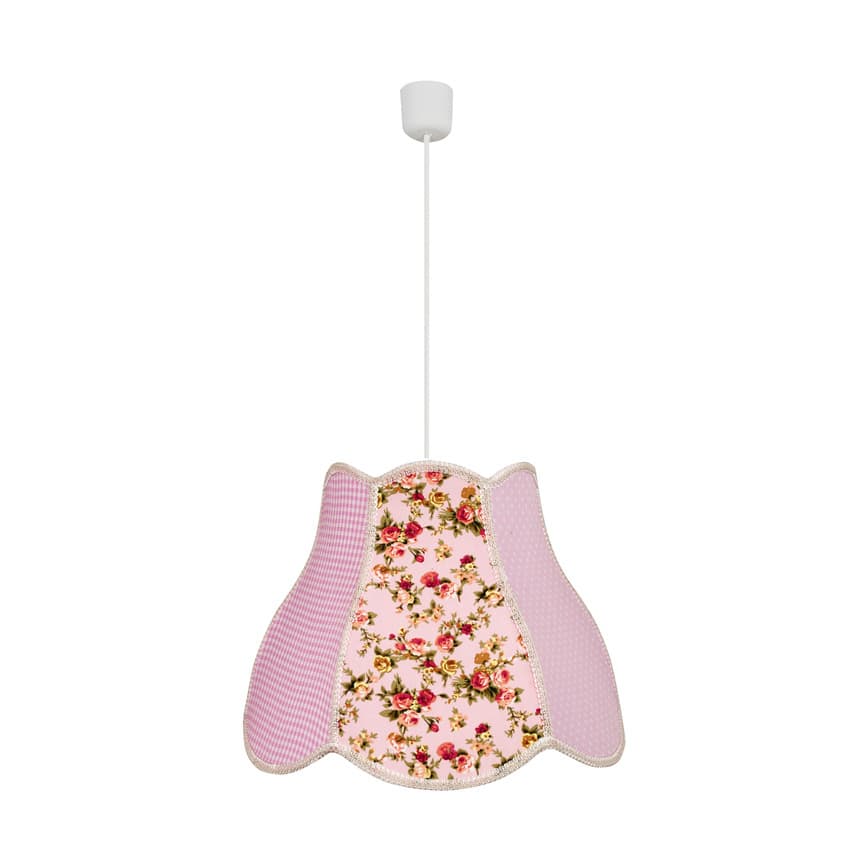 Závesná stropná lampa Zuza e27 ružová 1