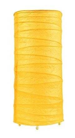 Stolová lampa zo žltého papiera, tlačidlo 1
