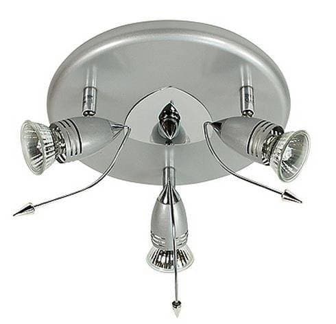 Stropné svietidlo Thunder 3*50W GU10 230V chróm antracit 1