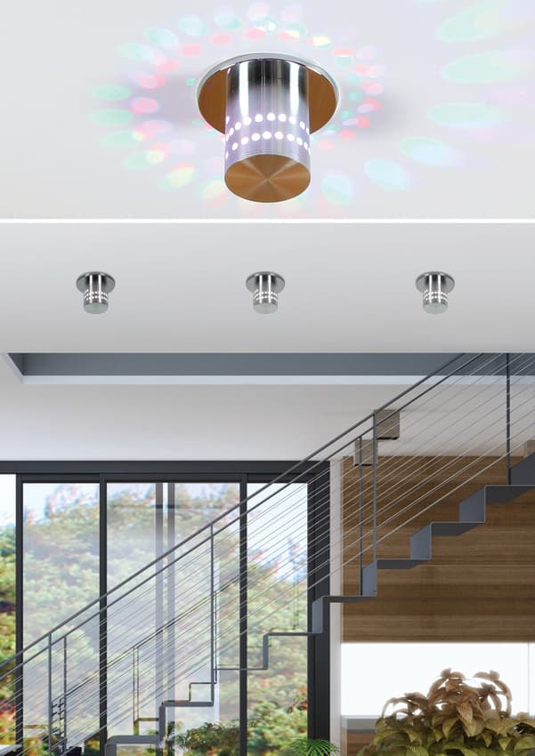 Hliníkové stropné LED svietidlo 3W SMD RGB SA-11