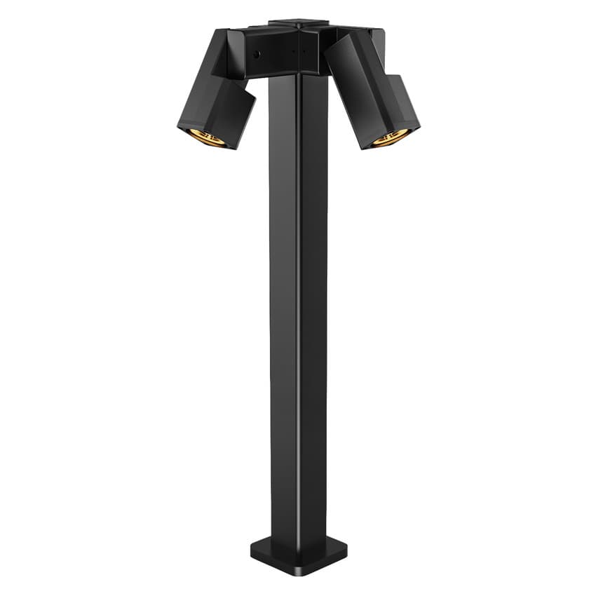 Záhradná lampa Salvia 29x80cm čierna 2x35W GU10 IP65