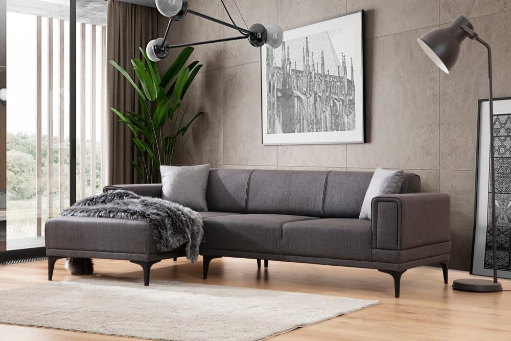 Rohová rozkladacia pohovka Horizon Left - Dark Grey