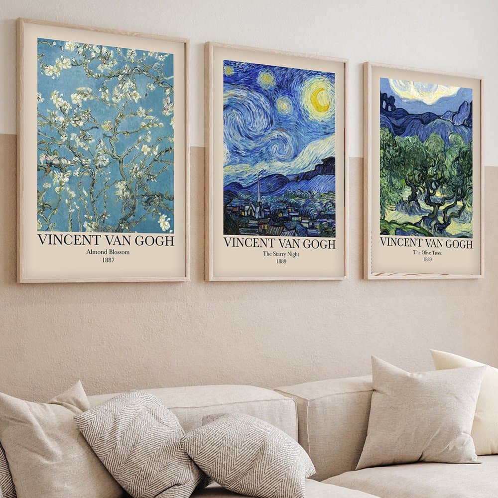 Dekoratívny rámovaný obraz z MDF (3 kusy) Huhu269 - 50 x 70 1