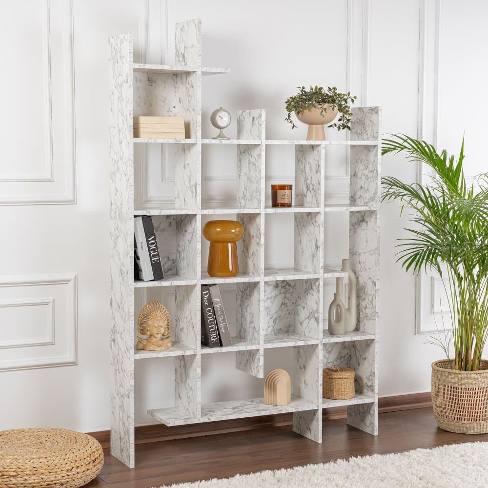 Knižnica Manco - Carrara Marble