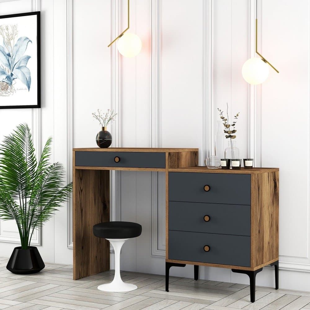 Toaletný stolík Lizbon 550 - Walnut, Anthracite 1