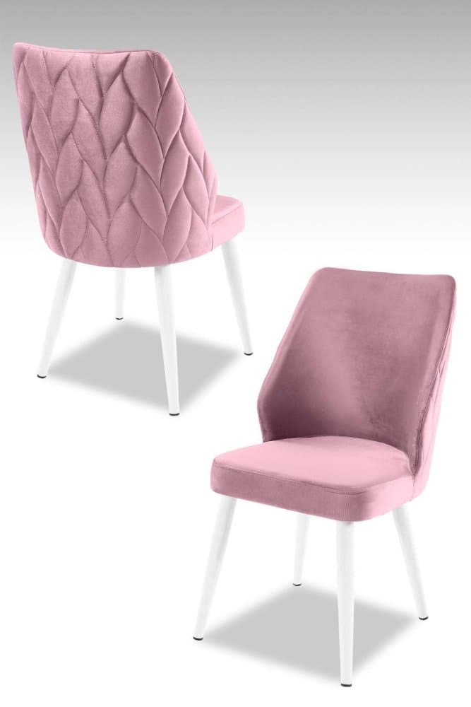 Súprava stoličiek (4 kusy) Pufi - Lilac, White 1