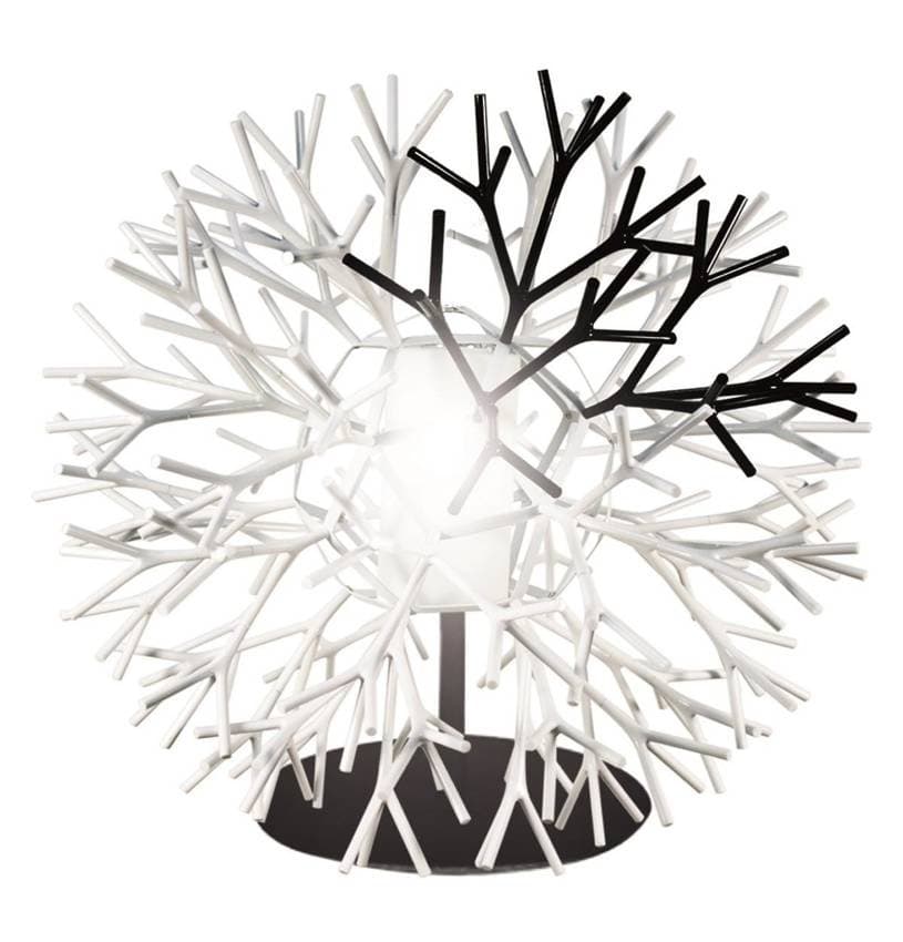 Stolová lampa Tree čiernobiela E27 60W koralová 1