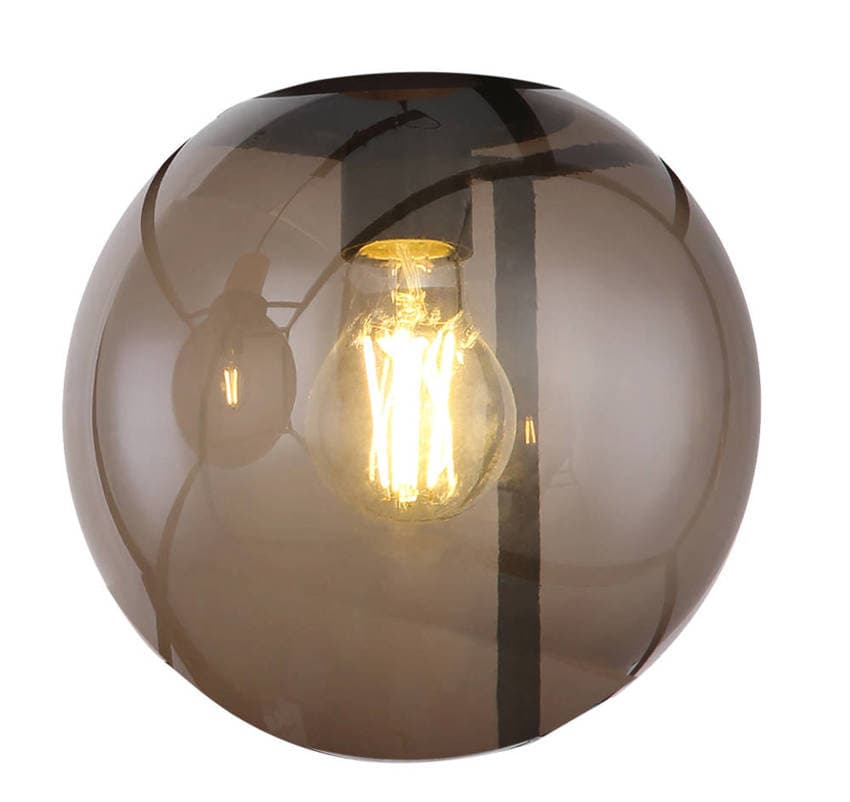 Okrúhle tienidlo na lampu z dymového skla pre retro lampu 1