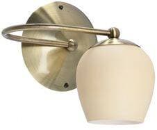 Nástenná lampa Serano patina 1x60W E27 krémové tienidlo 1