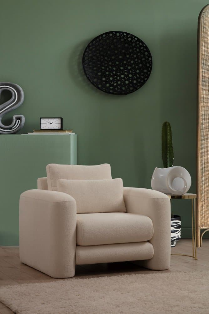 Kreslo ušiak Lily Cream - Wing 1