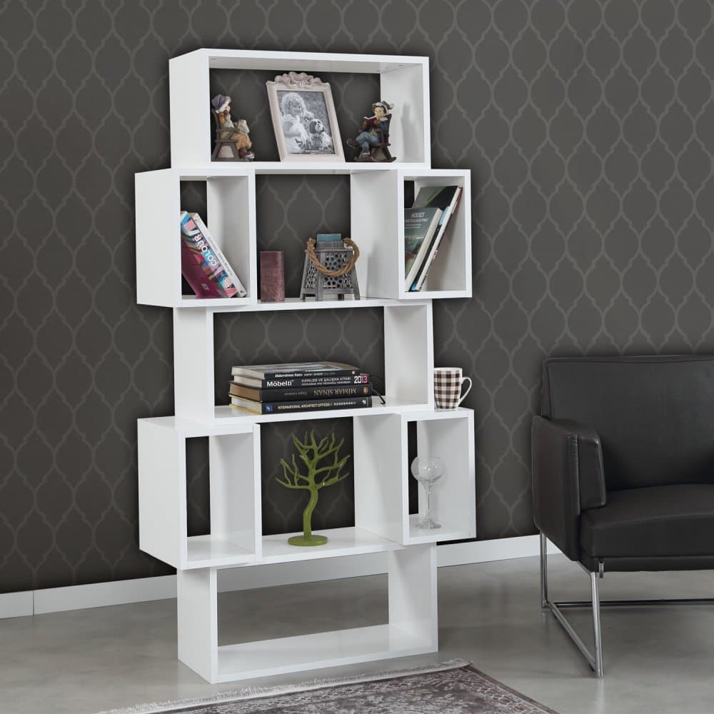 Knižnica Box - Shiny White 1