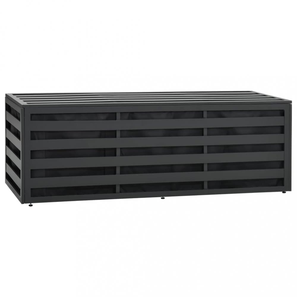 Záhradný úložný box hliník 150x50x50 cm antracit Dekorhome 1