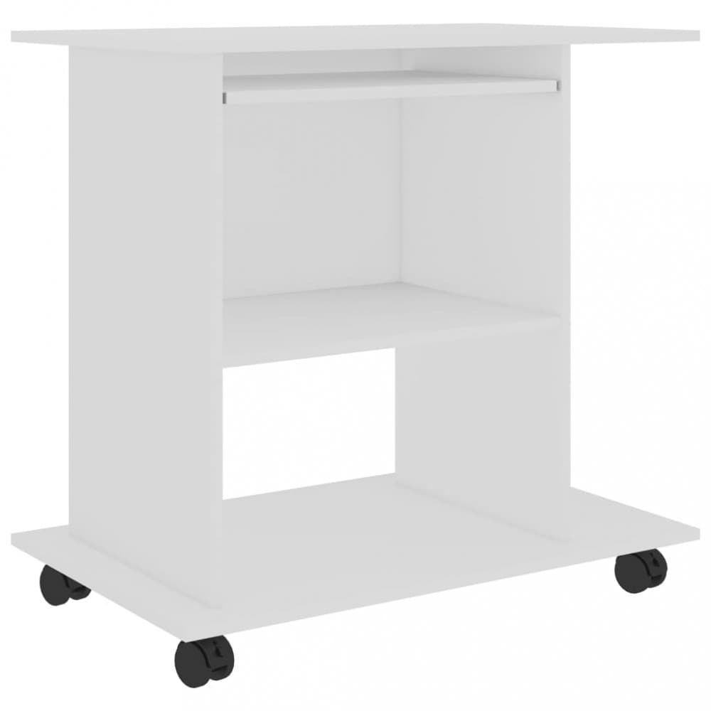 PC stôl na kolieskach 80x50 cm Dekorhome