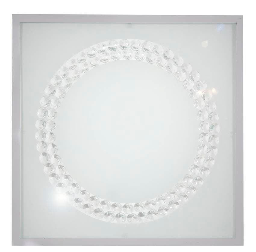 Stropné svietidlo plafond 29X29 16W LED 4000K saténový kruh LUX 1