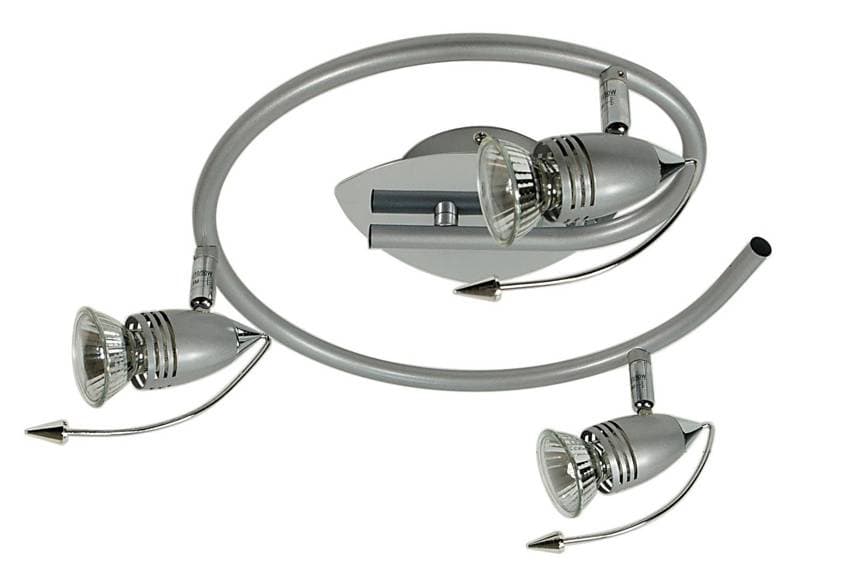 Stropné svietidlo Thunder špirála 3*50W GU10 230V chróm antracit 1