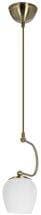 Závesná lampa Serano patina 1x60W E27 biele tienidlo 1