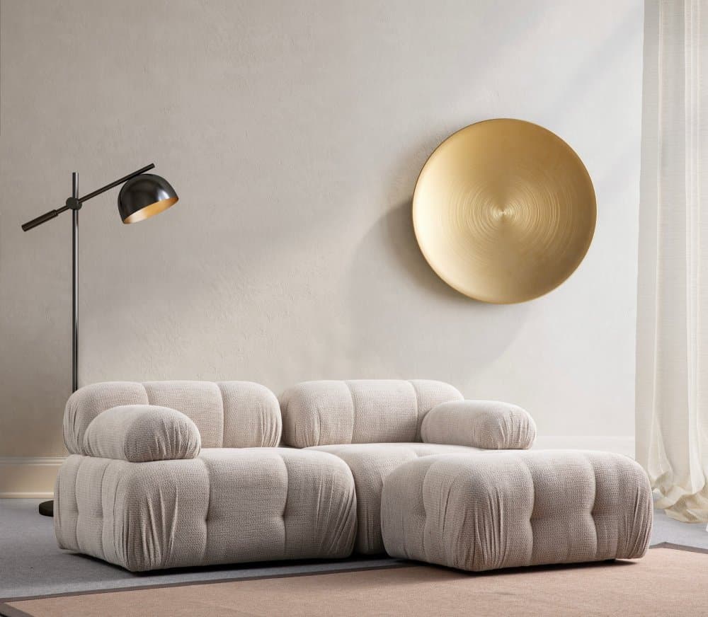Rohová sedacia súprava / Rohová pohovka Petite 2 - Cream 1