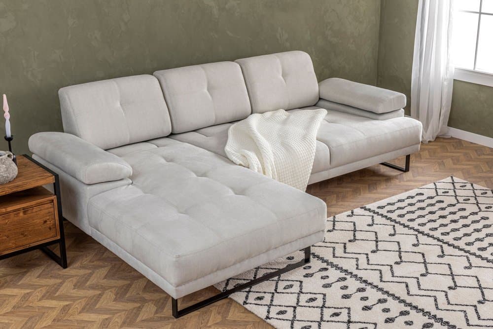 Rohová sedacia súprava / Rohová pohovka Mustang Large Left - Beige