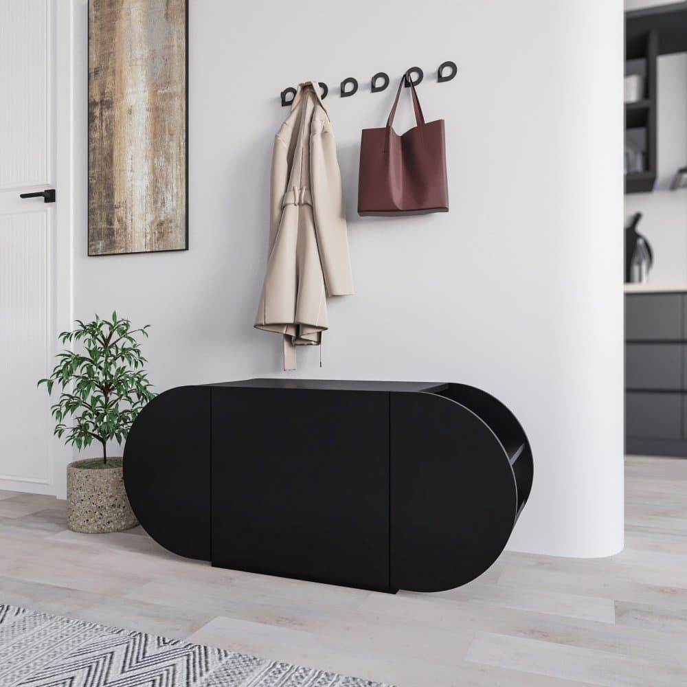 Skrinka na topánky / Botník Pozy Shoe Bench - Black 1