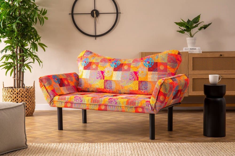 Dvojmiestna rozkladacia pohovka Chatto - Patchwork 1